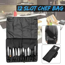 Дропшиппинг Карманный шеф-повар Ножи сумки рулон мешок чехол сумка Кухня Портативный хранения посуды карманов Портативный шеф-повар Ножи