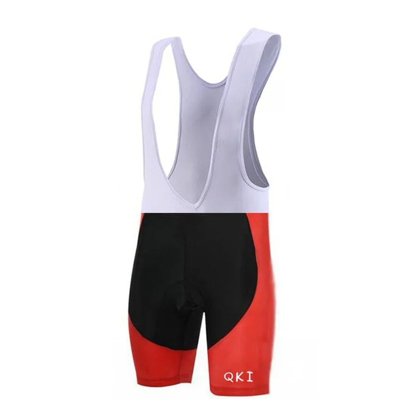 QIK Red Cycling Bib Shorts Men's Breathable Quick Dry Anatomic Design Wearable Sweat wicking