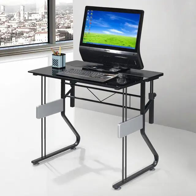 Online Shop One Laptop Computer Desk Glass Office Machine Lift
