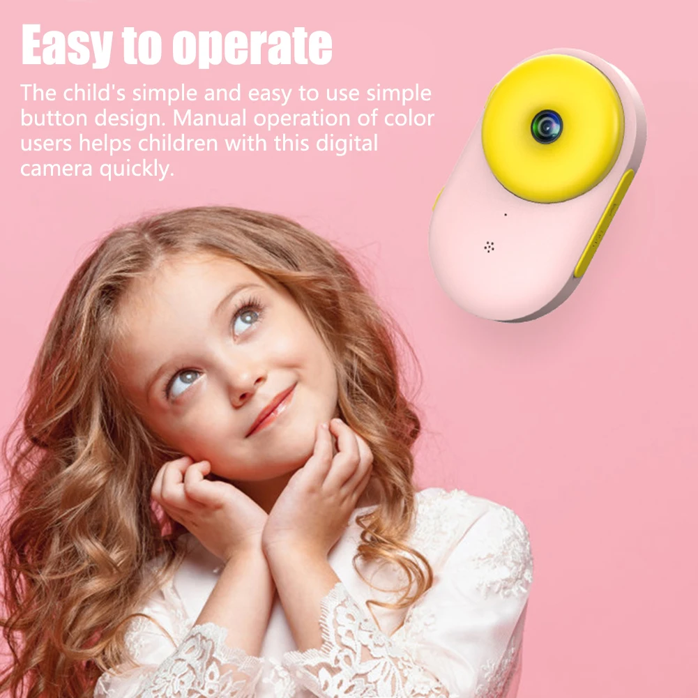 Цифровая Спортивная камера в форме пончика для детей с 3 м водонепроницаемым ЖК-экраном HD разрешение зум вспышка дети дайвинг камера