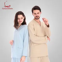 Больничное платье с длинным рукавом, раздельное тело, оральный, для операционной, для кормления, изоляционный костюм