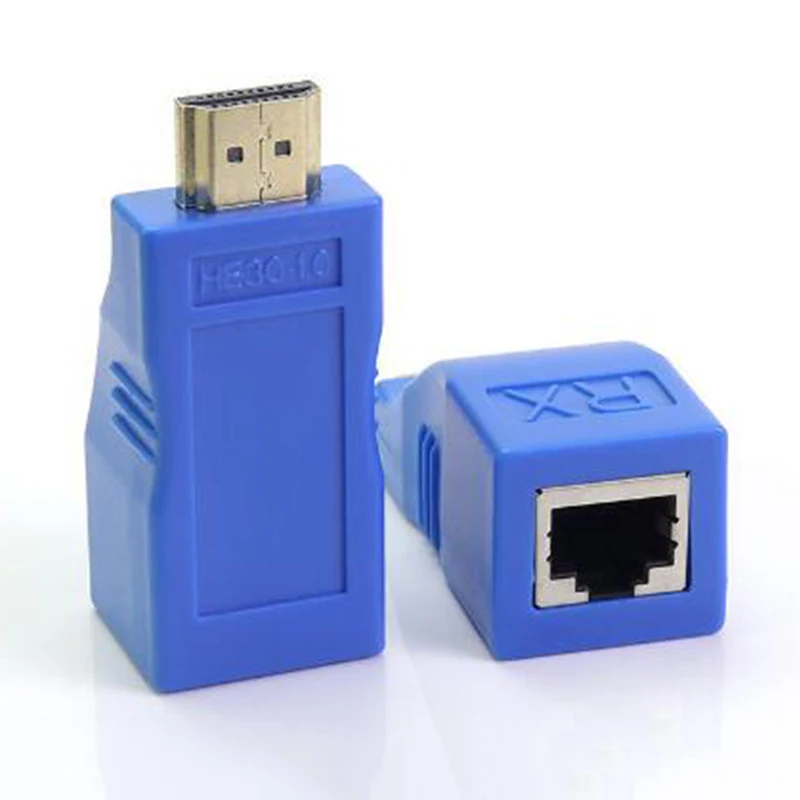 REDAMIGO 30 м HD 1080P HDMI удлинитель 1x1 разветвитель HDMI отправитель и приемник HDMI кабель с Cat6 RJ45 кабель для проектора HDTV HE30