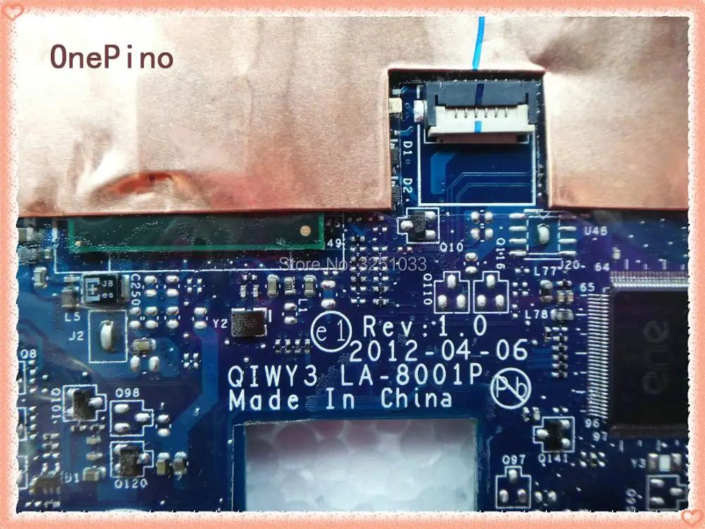 QIWY3 LA-8001P ل lenovo y480 دفتر ل lenovo y480 اللوحة المحمول LA-8001P DDR3 100% اختبار