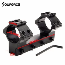 25,4 мм " Диаметр прозрачных двойных колец 11 мм крепление основания ласточкин хвост рельсы и 20 мм Вивер рельс в верхней части кольца