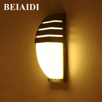 BEIAIDI 6 W Moderno Giardino Esterno Portico Lampada Da Parete Impermeabile Esterno Parete Della Costruzione Leggera di Alluminio Hotel Villa Corridoio Appliques 1