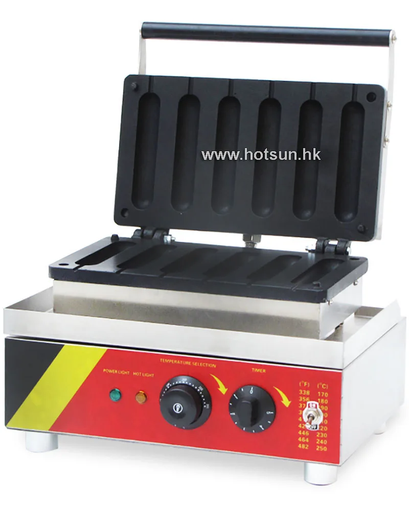 Free Shipping Commercial Non stick 110V 220V Electric 6pcs Chocolate