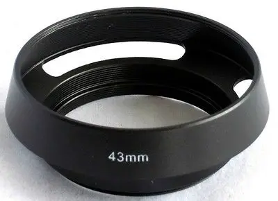 Продвижение Металлическая вентилируемая бленда 49 мм фильтр резьба для Leica Samsung