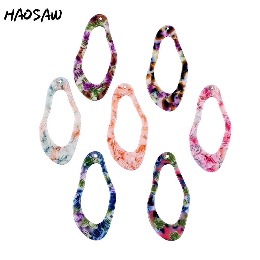 HAOSAW 20*41 мм 4 шт./лот ручная работа/амулеты уксусной кислоты/неправильная овальная