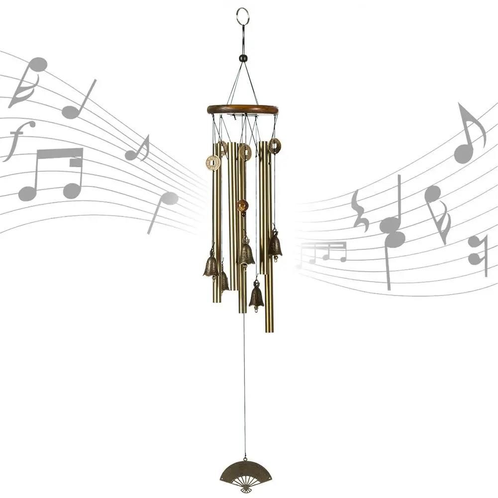 

Wind Chime Bell Blessing Feng Shui Wind Chime For Good Luck Fortune Home Decor Garden Miniature Hanging Decoration Accessories