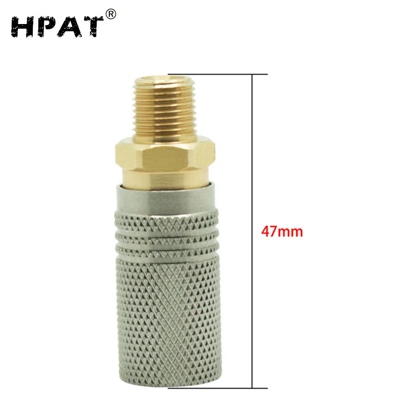 5 шт./лот переходник для быстрой отсоединения PPP пейнтбола HPAT 1/8BSPP или 1/8NPT M10 *