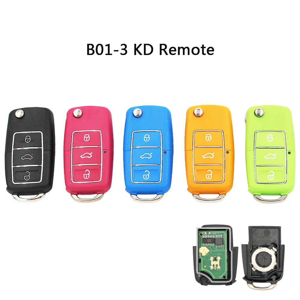 

OkeyTech 5PCS/LOT B01-3 Universal Remote Control Key B-Series 3 Buttons For KD900/KD900+/URG200 Key Programmer B01 Luxury Style