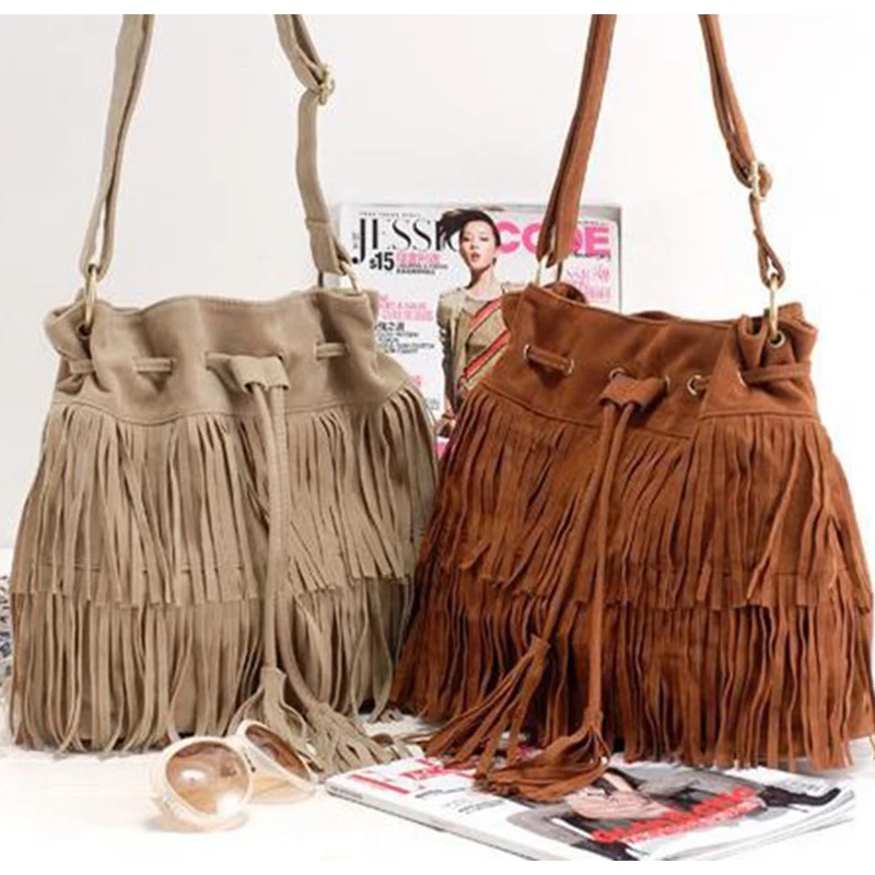 Women Bag Handbags Tote Over Shoulder Crossbody Sling Summer Tassel Purse Suede Fringe Big Cool Female Bolsa Designer Motorcycle