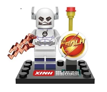 

XH 067 Building Blocks Super Heroes The White Barry Allen Young Justice Bricks Figures Learning Toys For Children