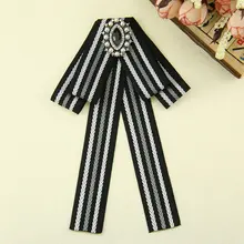 Мужская и женская рубашка унисекс с воротником и галстуком-бабочкой, студенческие Стразы кристалльная бабочка, Униформа, полосатая клетчатая ленточка с бантиками