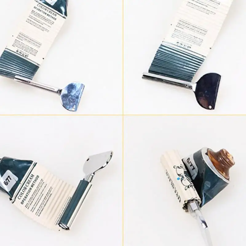 Stainless Steel Toothpaste Squeezer Multifunctional Cream Tube Squeezing Washroom Home Barbershop Supplies Bathroom Accessories