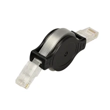 High Quality Portable Retractable Connector RJ45 Ethernet LAN Internet Network font b Cable b font Black