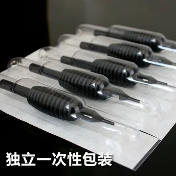 

Wholesale 20PCS/LOT Tattoo Machine Body Artist Disposable Tattoo Grip Needles Black Silicone Gel 5M1-15M1 5RM-15RM Needles