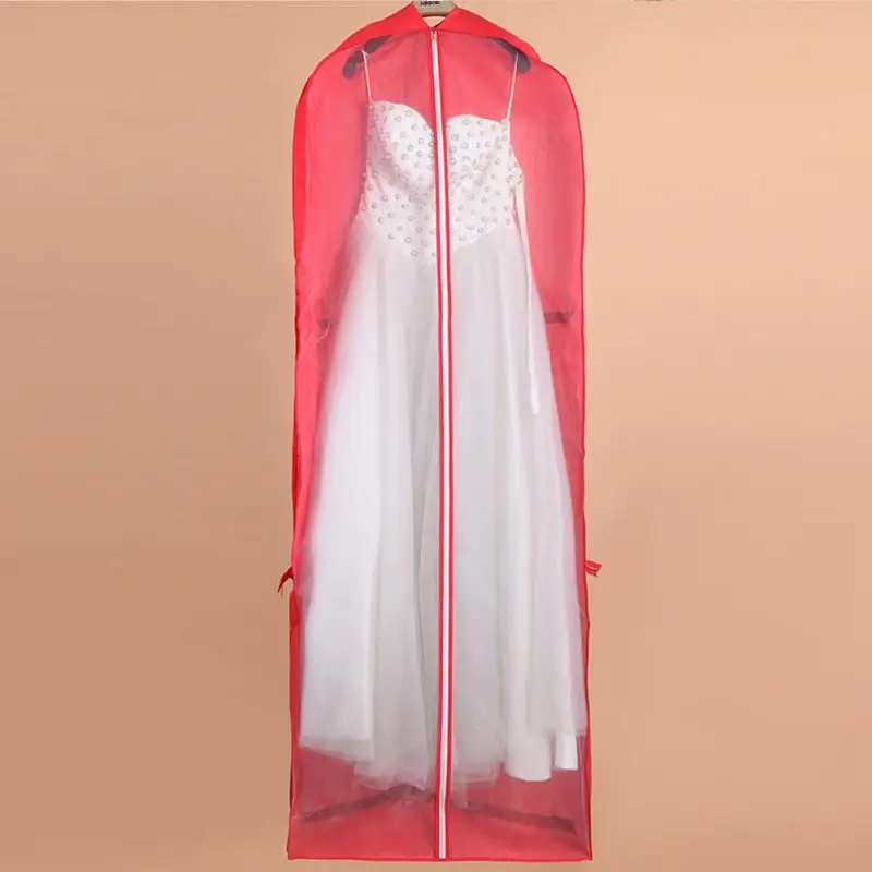 

New 155CM Foldable Storage Bag Cover Bridal Wedding Dress Dustproof Bag Protector Home Dress Clothes Garment Suit Cover Case