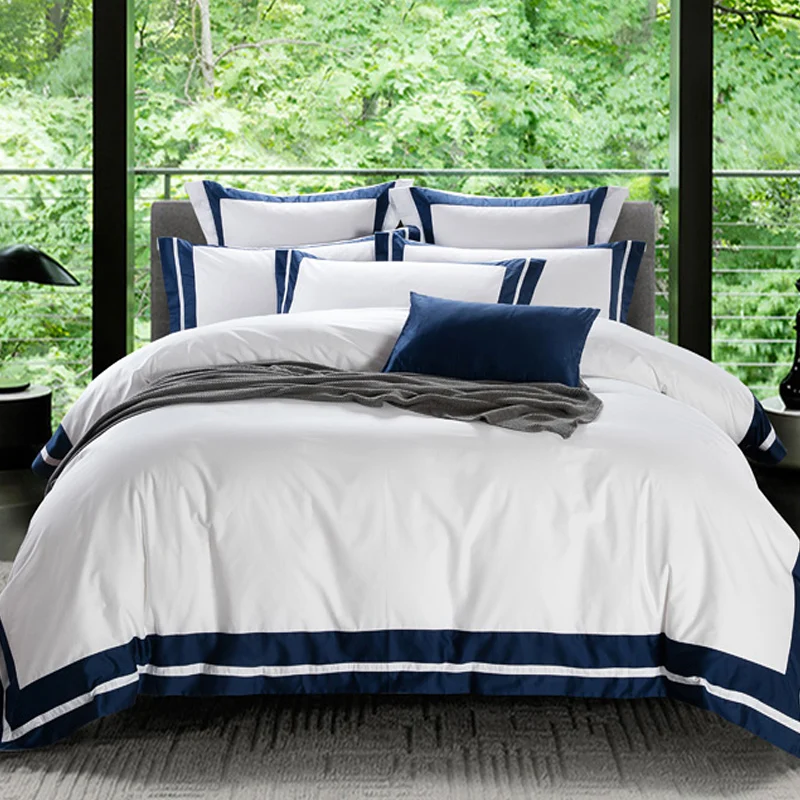 Hot hotel White Luxury Egyptian Cotton Bedding Set Queen King size