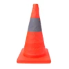 Panneau d'avertissement de sécurité pliable | Cône de trafic, bande réfléchissante Orange de 42cm ► Photo 3/6