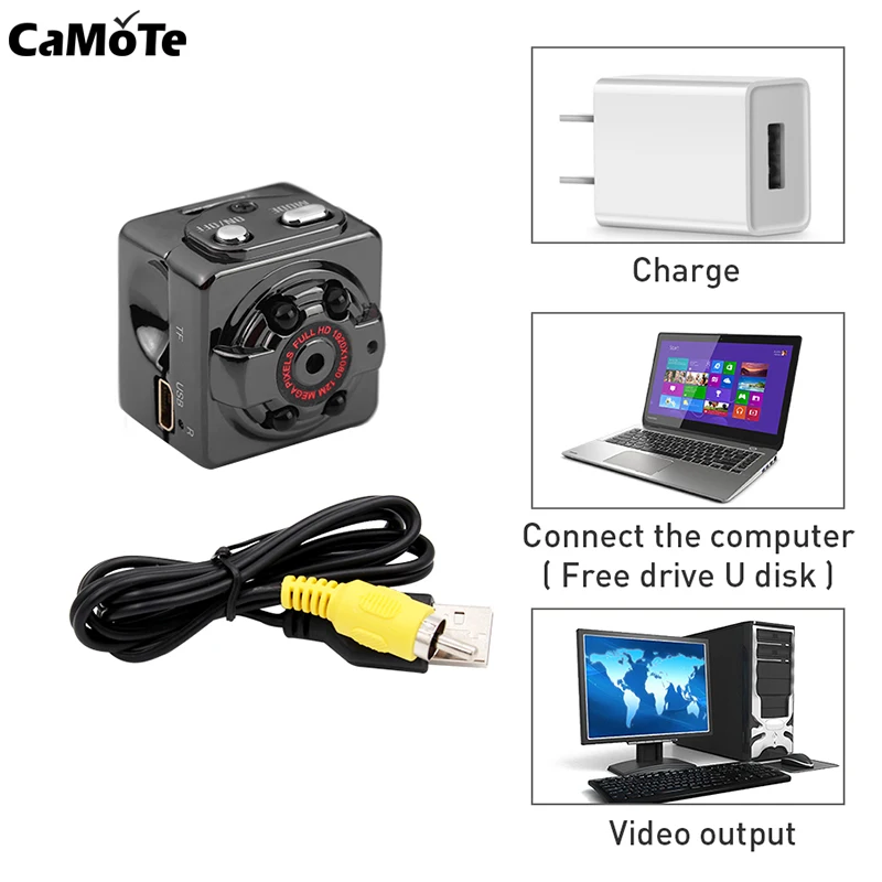 Мини камера видео SQ8 ip wifi Смарт 1080p HD маленькая секретная микро ночного видения DVR