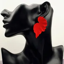 Novo coreano brinco 2019 para as mulheres folha flor geométrica gota balançar brinco exagerado novo design brincos moda jewlery