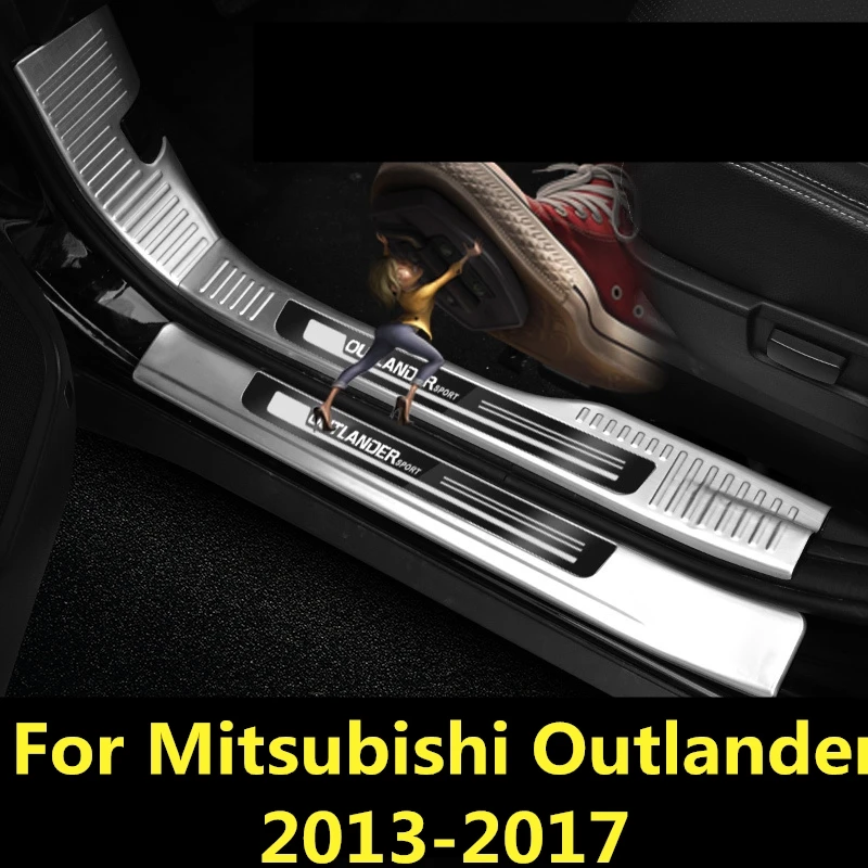 Для Mitsubishi Outlander 2013 2017 нержавеющая сталь Добро пожаловать педаль refires порога