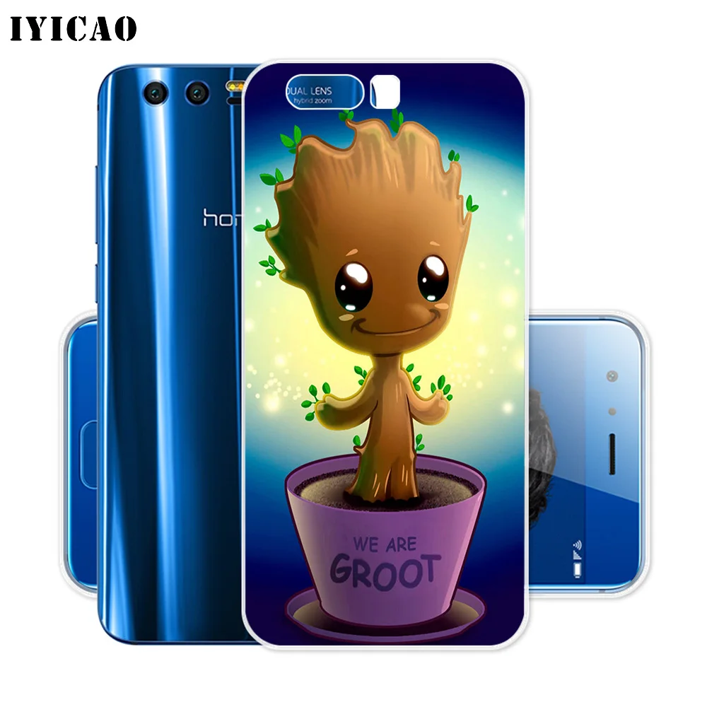 Мягкий силиконовый чехол IYICAO для Huawei Y9 Y7 Y6 Prime 2018 Honor 8C 8X 8 9 10 Lite 7X 7C 6A 7A