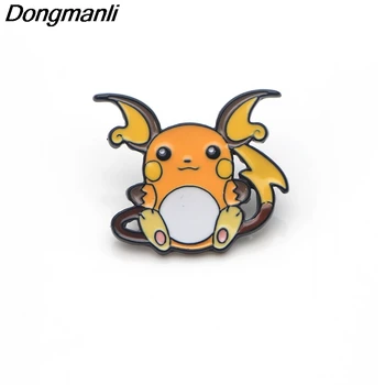 

30pcs/lot Wholesale Pins Raichu Cute Brooch Metal badge Women Enamel Pins Clothes Brooch Collar Pin Jewelry Fans Gifts M2973