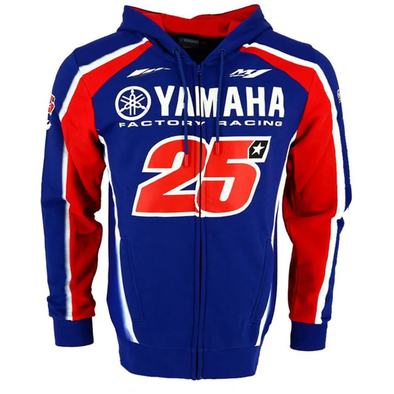 

2019 Maverick Vinales 25 Moto GP Hoodie For Yamaha Factory Racing Moto Hoodie Sweatshirt Motogp 25 Outdoor Sports Jacket