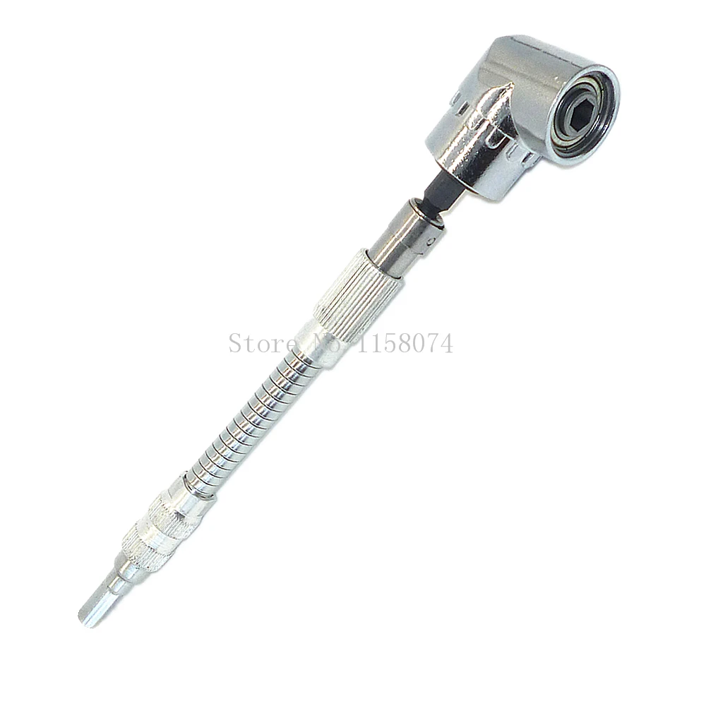 

Flexible Bendable Extended Extension Screwdriver Bit Holder 1/4" Hex Shank 150mm + 105 Degrees 1/4" Hex Drill Bit Angle Driver