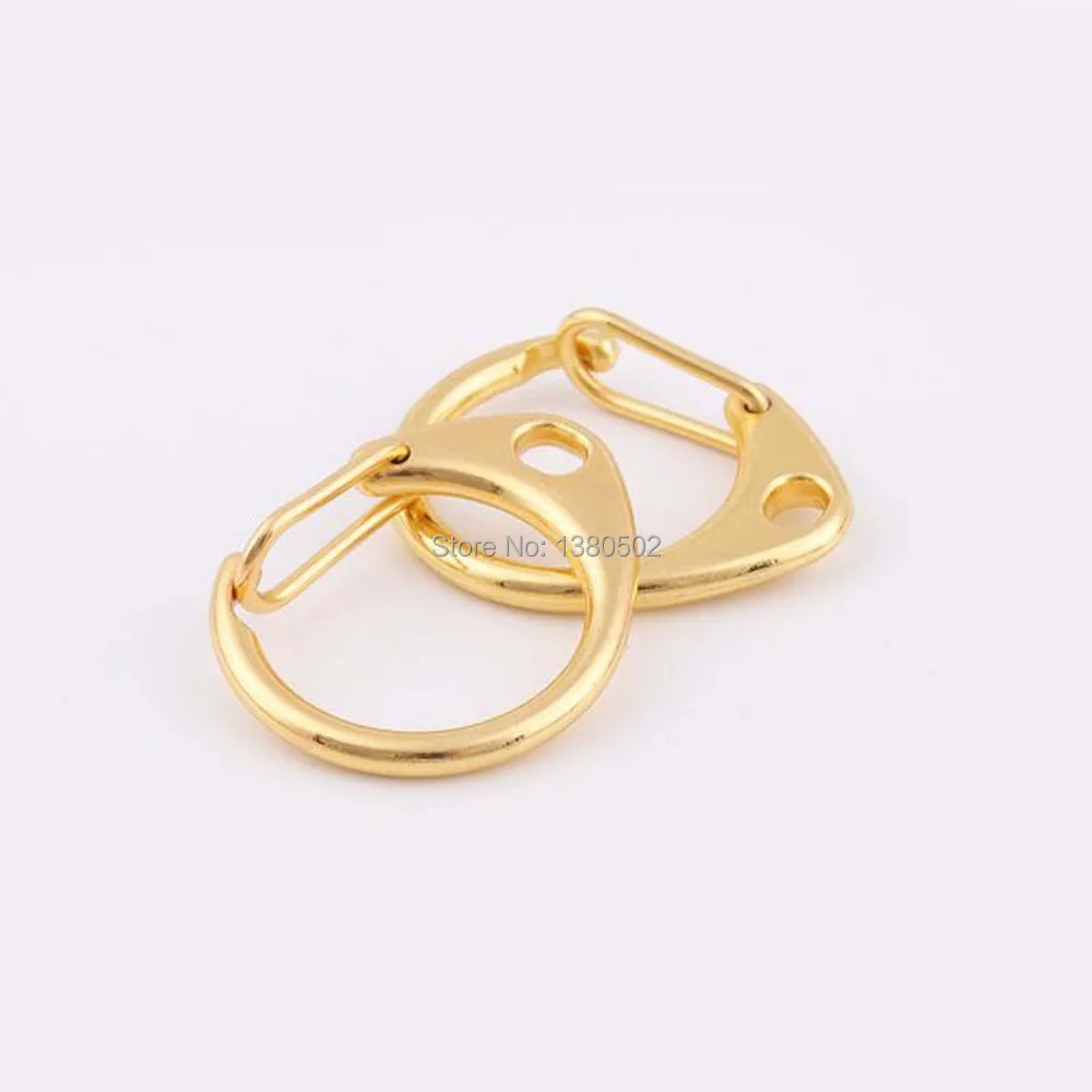 

10pcs 27mm Gold Spring clasp Push gate snap hook Lobster Clasps Spring Clip For Lanyard backpack keychain