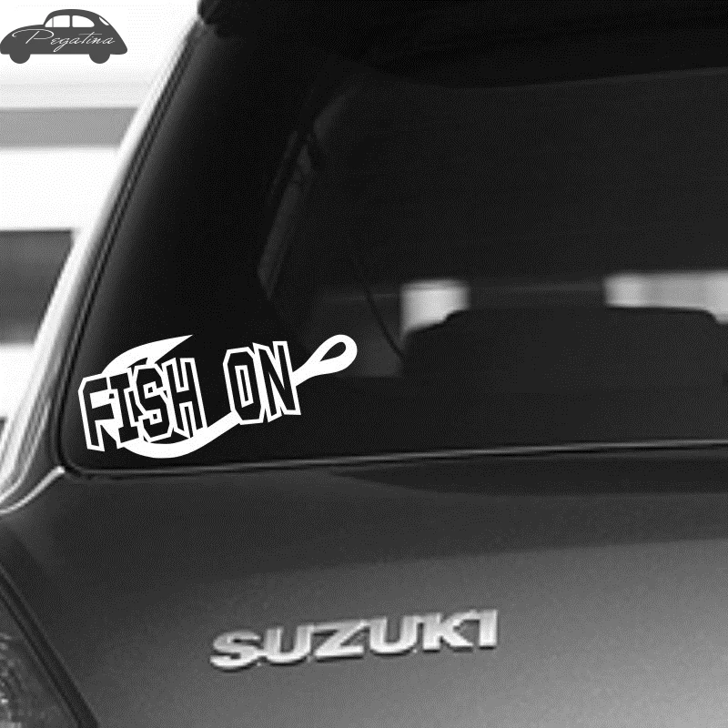 Pegatina Hooks Decal Angling Tackle Shop Hollow Sticker Fish On Fishing Boat Car Window Vinyl Decal Funny Poster Motorcycle