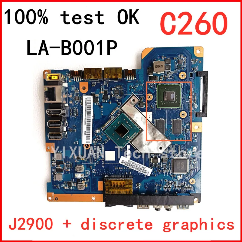 

ESHAKHARE for Lenovo C260 AIO Motherboard placa base ZAA00 LA-B001P J2900 quad core + discrete graphics1G 100% test ok