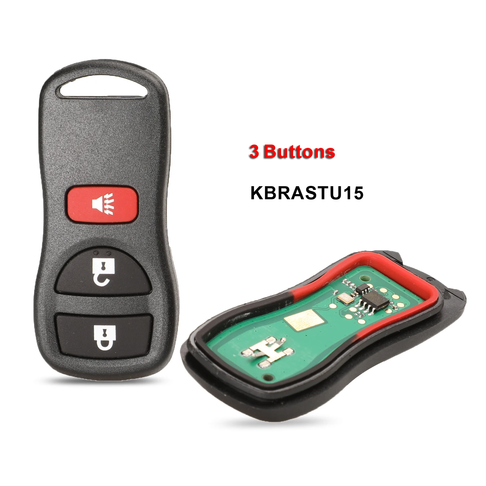 315 МГц 3/4 кнопки Автомобильный ключ дистанционного управления без ключа для Infiniti/Nissan Frontier Murano Armada Pathfinder Versa Altima Maxima Xterra - Цвет: 3 Button keyless