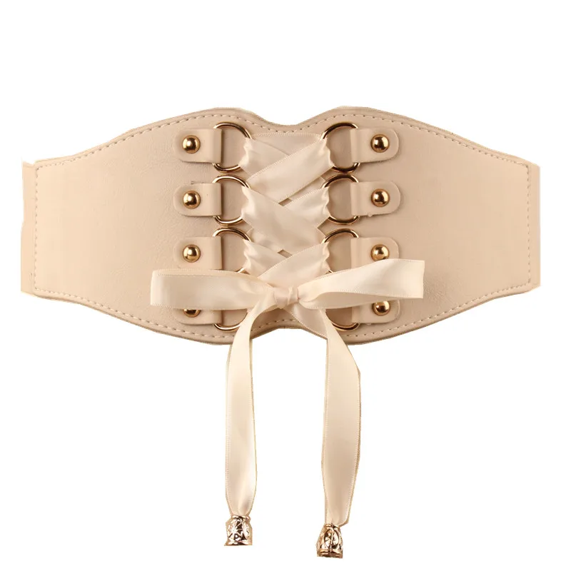 2019 Новый брендовые на завязках Ceinture кожаные ремни Femme элегантные однотонные широкий корсет ремни для женщин из искусственной кожи Dames Riemen