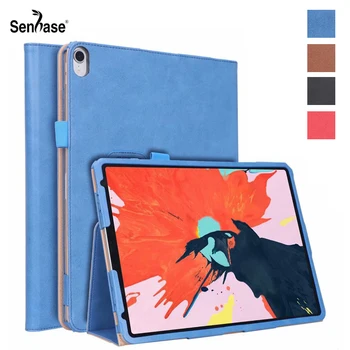 

Business Flip PU Leather Card Hand Strap Stand Holder Tablet Cover For Apple iPad Pro 11 inch 2018 A1934 A1979 A1980 A2013 Case
