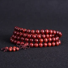 108 шт африканские красные сандаловые четки буддийские молитвенные четки в виде браслета четки деревянный браслет ювелирные изделия