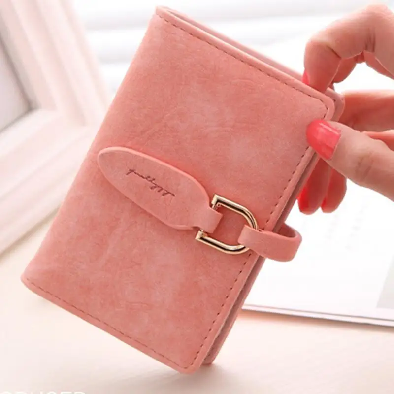 

women Card credit wallet two-folded buckle long design Card Holders wallet female Credit Card Holder