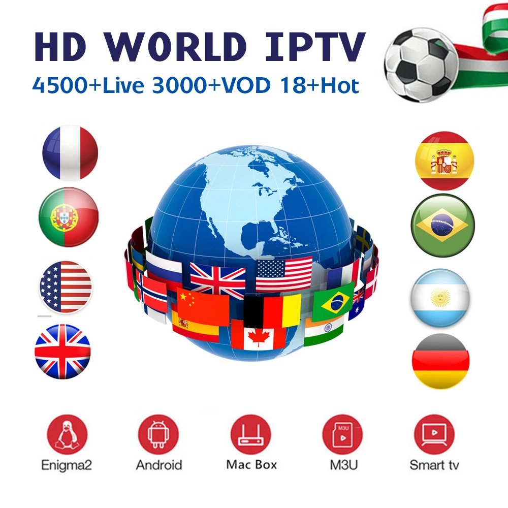 

TV BOX android tv PRO iptv subscription Europe French Arabic Italian belgium spanish IPTV code 5500 channel 6000 films VOD