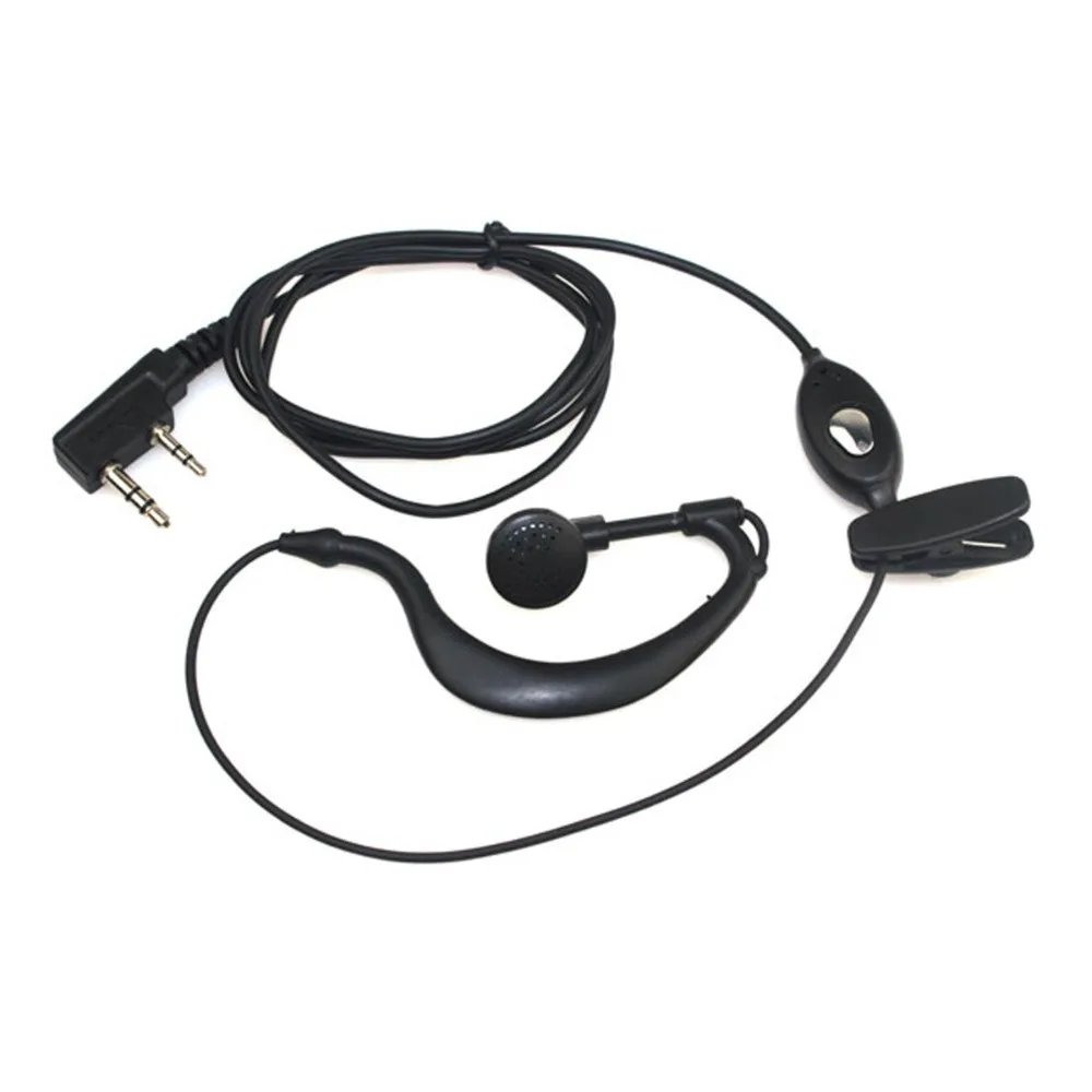 2 контактный радионаушник гарнитура для KENWOOD BAOFENG UV5R BF 888S Retevis H777 TYT Ham Radio Walkie Talkie Hf
