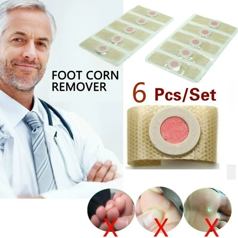 6pcs/lot Relieve Pressure Patch Foot Care Relief Pain Removal Warts