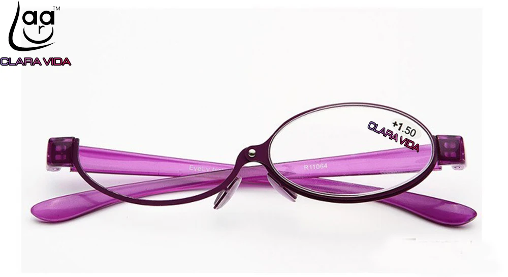 Без припоя технология ретро элегантный стиль 180 градусов вращающийся Монокуляр женские очки для чтения+ 1,0+ 1,5+ 2,0+ 2,5+ 3,0