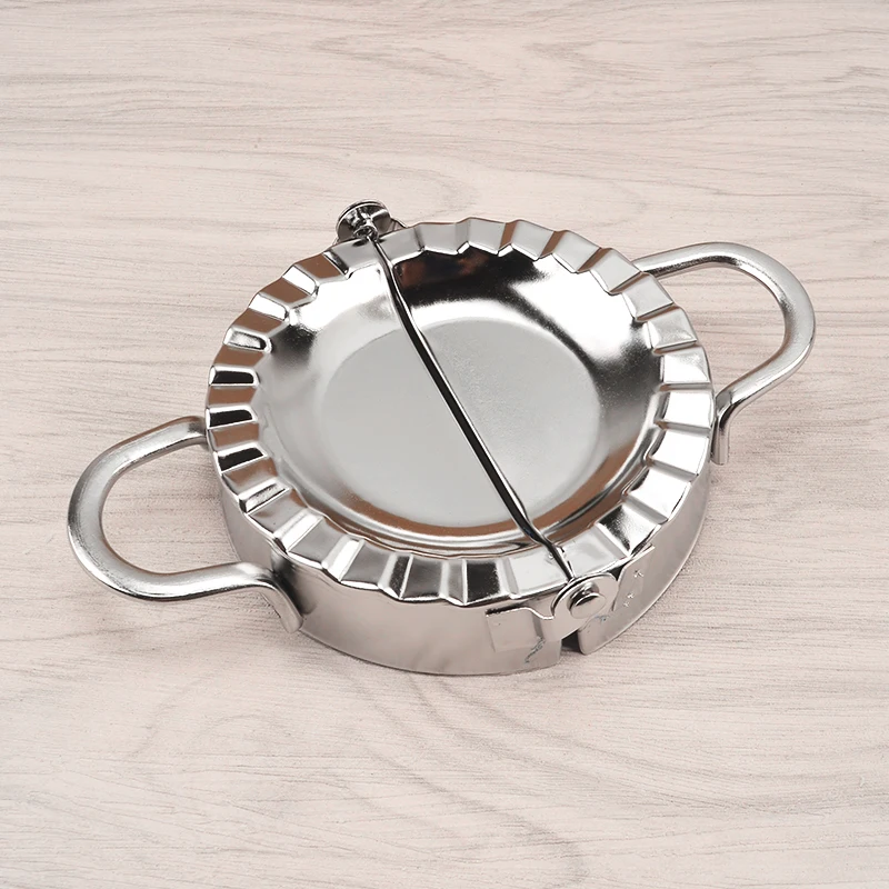 Stainless Steel Dumpling Maker Wrapper Dough Cutter Pie Ravioli Dumpling Mould a