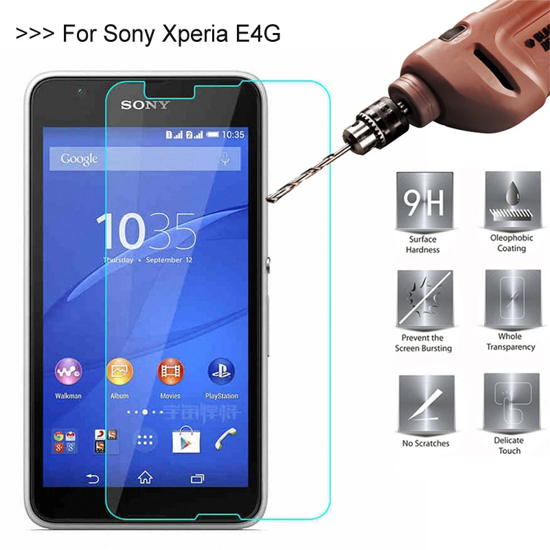 9H 2.5D 0 26 мм Премиум Закаленное стекло протектор для Sony Xperia E4G Dual E2003 E2006 E2053 Защитная