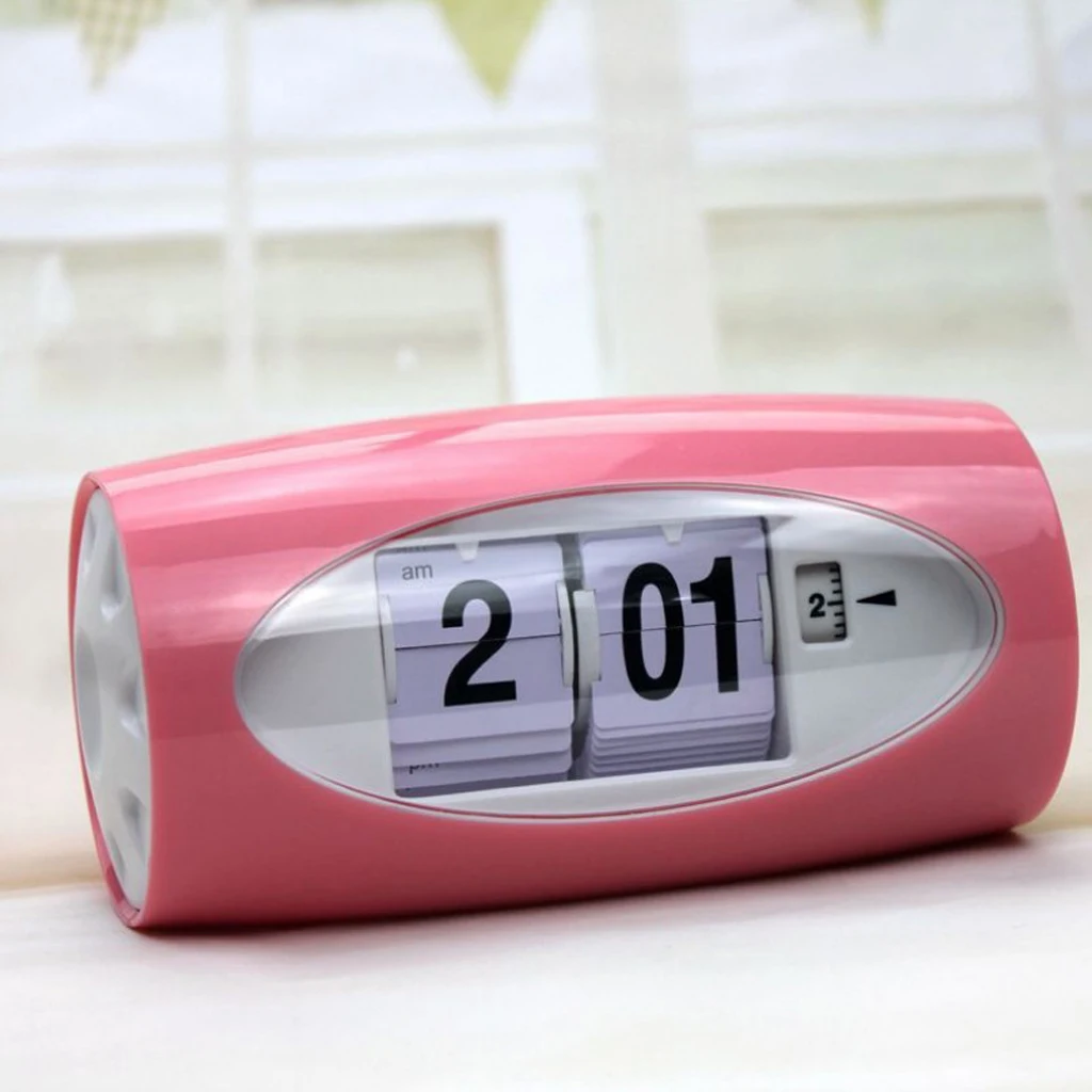 Auto Flip Clock Table Alarm Clock Kids Retro Classic Watch Home Bedroom Decor Desk Clock Digital Table Clock
