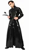 2022 NEW Women Patent Leather Long Coat Black PVC Bodysuit Dress The Matrix Halloween Cosplay Gay Latex Costume ► Photo 2/5