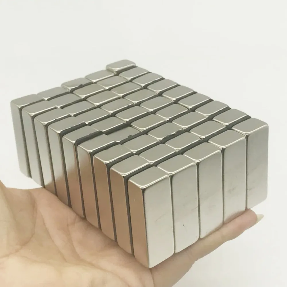 1 шт. 40x15x10 мм N35 Супер редкоземельный магнит блок сильный неодимовый холодильник