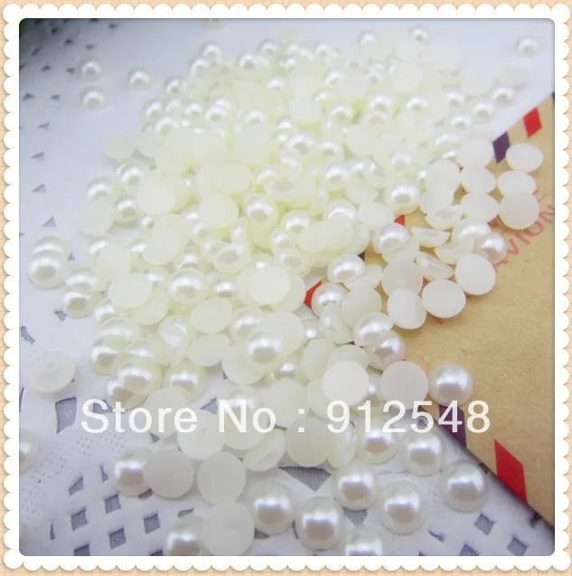 

1522026 , Hot Selling (1000pcs/pack) 4mm ABS Semicircle Imitation Pearl Plastic Beads