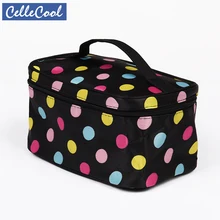 Модная косметичка с буквенным принтом, косметичка для женщин, квадратная дорожная Сумочка, органайзер для туалетных принадлежностей, одноцветные вместительные сумки для девочек CC011